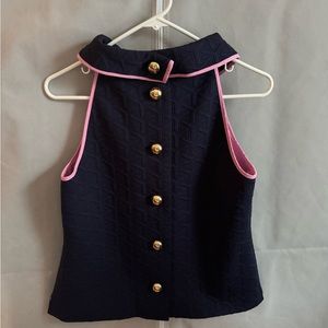 Sail to Sable High-Collared Button Shirt